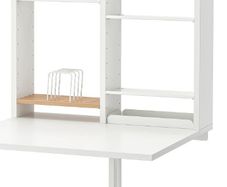 Wall mount drop leaf table with storage