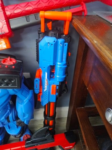 nerf guns and robot
