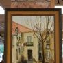 Vintage French Oild on Board Image 2