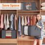 Large Capacity Clothes Storage Bag Organizer with Reinforced Handle Thick Fabric for Comforters, Blankets, Bedding, Foldable with Sturdy Zipper, Clear Window (FREE SHIPPING) Image 4