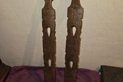 Carved Wooden Spoon and Folk