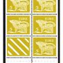 1975 Ireland 40p definitive Pink Stamp Booklet Mint Never Hinged (MNH). Hibernian HB20. Images of panes shown for illustration. Image 4
