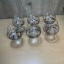 6 x Helios Brandy Glasses - Stain Glass - Hand Blown - Artland Image 2