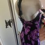 Lili maxi black purple floral halterneck dress size UK10/12 EU38/40 Postage included Image 4