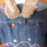 Oilly highly embellished denim jacket Image 6