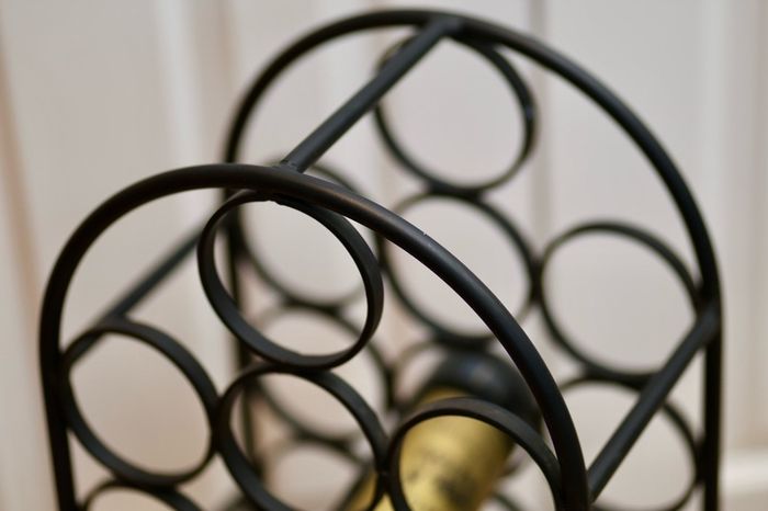 Wine Rack 16 bottle Black Steel