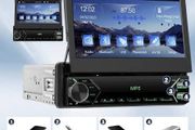 1DIN 7 Inch HD Manual Retractable Screen Car Radio MP5 Player Built In FM Radio Receiver Multifunctional Multimedia Autoradio For Car Radio 1 Din Entertainment System