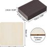 Unfinished Blank Wood Squares with Sanding Sponge (50 Pack) - 10 x 10cm / 4 x 4 Inches - 2.5mm Thick Wooden Plain Square Pieces for DIY Coasters, Crafts, Painting and Pyrography Burning (FREE POSTAGE) Image 2