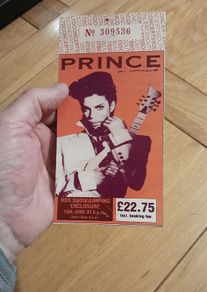 Prince replica concert ticket