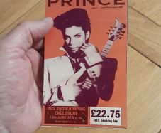 Prince replica concert ticket