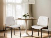 Set of 2 Faux Leather Dining Chairs
