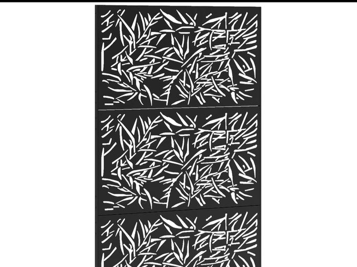 Metal garden privacy screen black like new