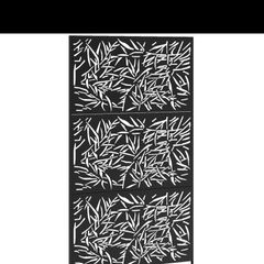 Metal garden privacy screen black like new
