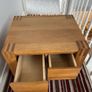 Pair of Large Oak Bedside Tables with 2 Drawers Image 3