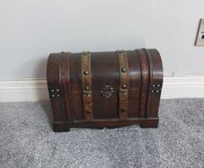 Wooden, ornate, treasure chest !
