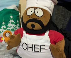Rare 1998 14" South Park plush "Chef"