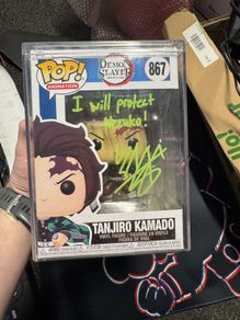 Funko pop Demon slayer tanjiro signed