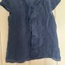 Navy 100% silk Top Image 4
