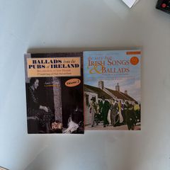 music books ballads of Ireland songs pubs x 2 books