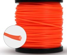 String Strimmer Line Heavy Duty 2.4mm, strimmer Wire for Petrol strimmer, 2.4mm-100M-1.7lb-Spool