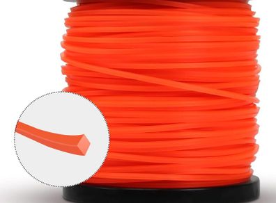 String Strimmer Line Heavy Duty 2.4mm, strimmer Wire for Petrol strimmer, 2.4mm-100M-1.7lb-Spool