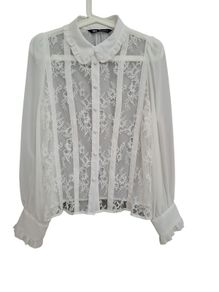 Zara romantic lace and ruffled Blouse