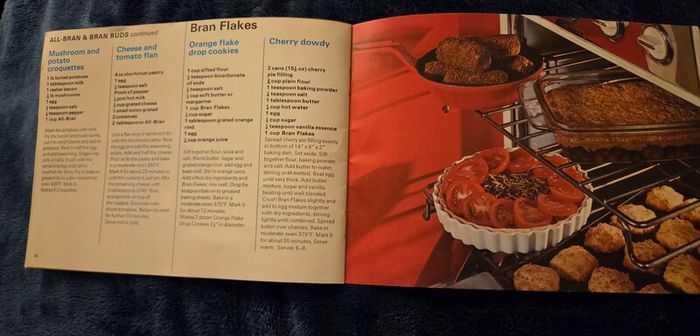 Vintage Cornflake recipe book