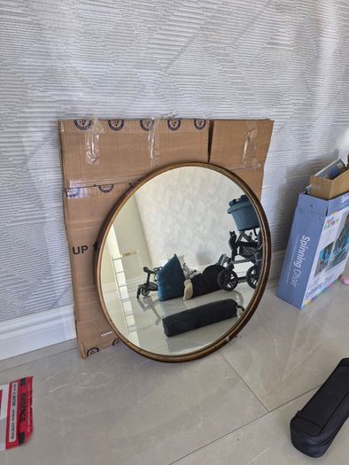 Lathe round mirror