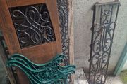 cast iron bench