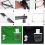 443442 2 x 2m Stand + 1.6 x 3m Non Woven Fabric Black, White, Green Background Image 5