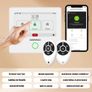 Daewoo AM301 Alarm System with Touch Screen, Motion Sensor for Animals, Door Contacts and Remote Controls, Remote Control in All Safety Image 4