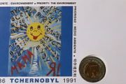 Pierre Cardin Chernobyl Never Again 1986 - 1991 Bi-metallic UNESCO