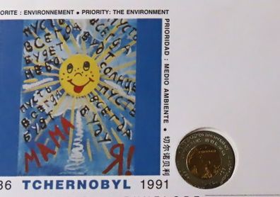 Pierre Cardin Chernobyl Never Again 1986 - 1991 Bi-metallic UNESCO