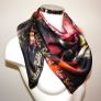 Handmade "Autumn" 100% silk scarf 90x90cm Image 4