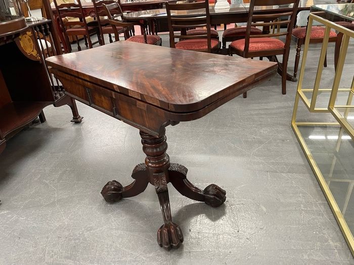 Antique William IV Folding Card Table
