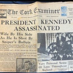 1963 Cork Examiner JFK Kennedy Assassination Newspaper 23 Nov Complete 20 Pages