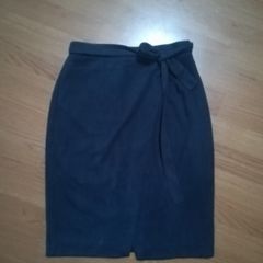 River Island faux suede skirt