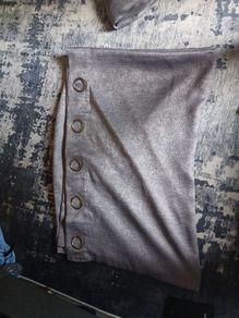 grey curtains