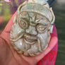 old jade carve face belt buckle Image 3