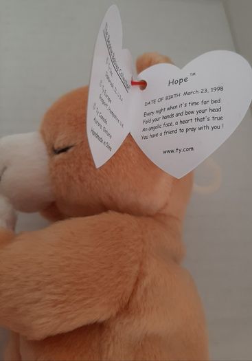 New Hope beanie bear tag attached collectable