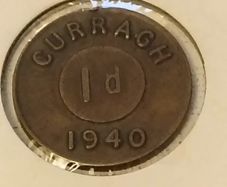 Curragh 1d token 1940