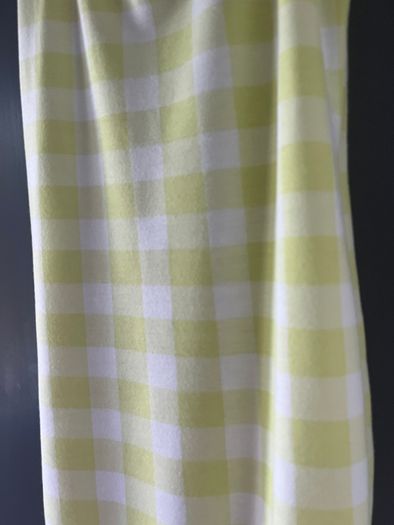 PRETTYLITTLETHING Lime check mini bodycon dress size 6
