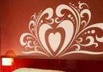 large heart decal