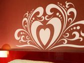 large heart decal