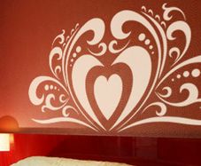 large heart decal