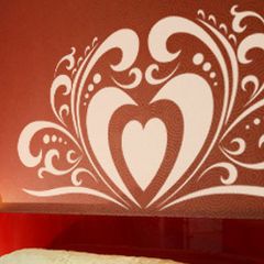 large heart decal