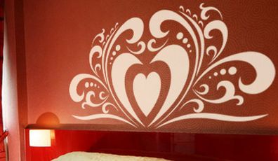 large heart decal