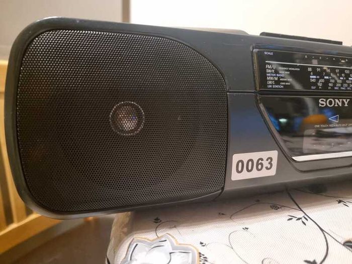 From 1988 Vintage Sony CFS-201LRadio Cassette-Recorder, all function working perfect.