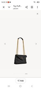 Saint laurent toy puffer bag
