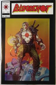 Bloodshot #1 - Key Issue: 1st Appearance Malcom, Sinclaire & Iwatsu; 1st Chromium Cover in Comics (1993) Valiant Comics